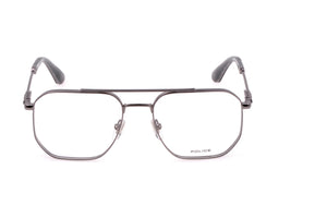 Police VPLG82M Eyeglasses in Shiny Ruthenium - front view