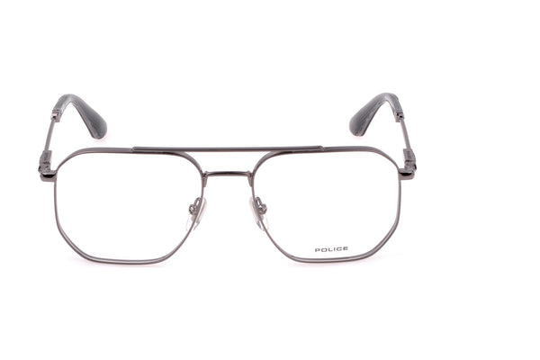 Police VPLG82M Eyeglasses in Shiny Ruthenium - front view