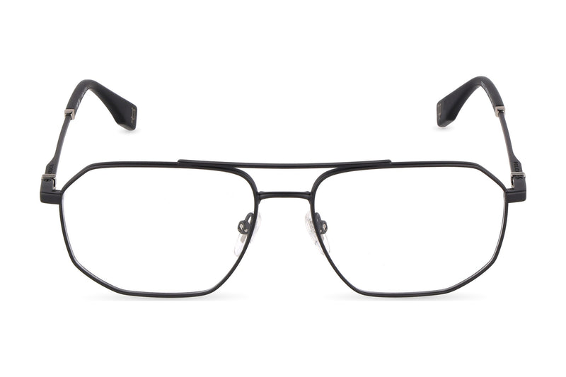 Police VPLN22V Eyeglasses in Semi-Matte Black - front view