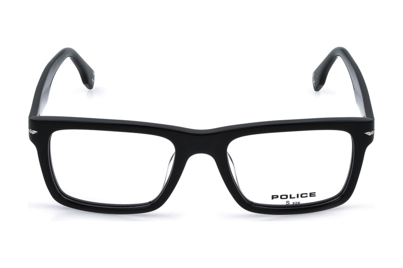 Police VPLQ64M Eyeglasses in Shiny Black - front view