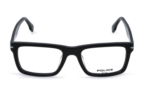 Police VPLQ64M Eyeglasses in Shiny Black - front view
