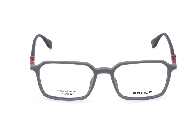 Police VPLR60M Eyeglasses in Matte Grey - front view