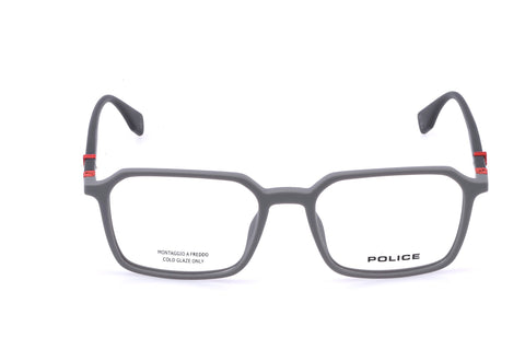 Police VPLR60M Eyeglasses in Matte Grey - front view