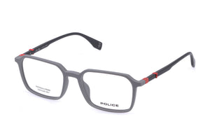 Police VPLR60M Eyeglasses in Matte Grey - 3/4 view