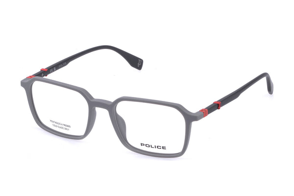 Police VPLR60M Eyeglasses in Matte Grey - 3/4 view
