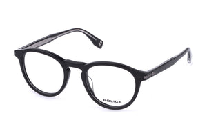 Police VPLR63M Eyeglasses in Shiny Black - 3/4 view