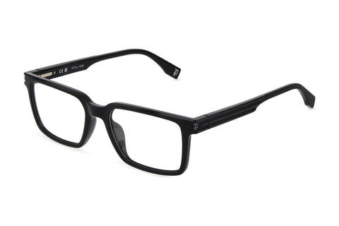 Police VPLU53M Eyeglasses in Shiny Black - 3/4 view