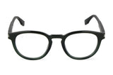 Police VPLU54M Eyeglasses in Shiny Transparent Green - front view