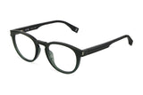 Police VPLU54M Eyeglasses in Shiny Transparent Green - 3/4 view
