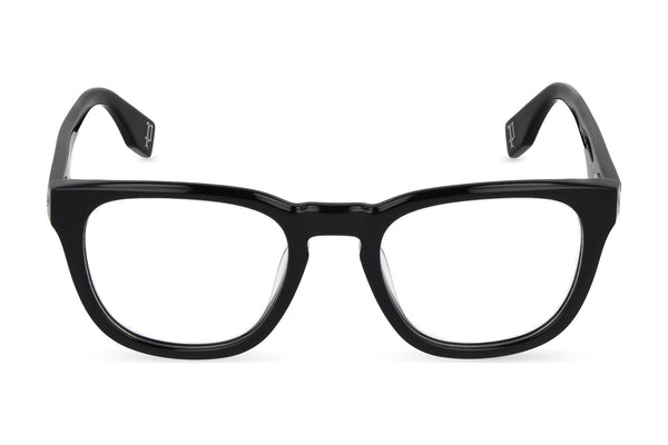 Police VPLU56M Eyeglasses in Shiny Black - front view