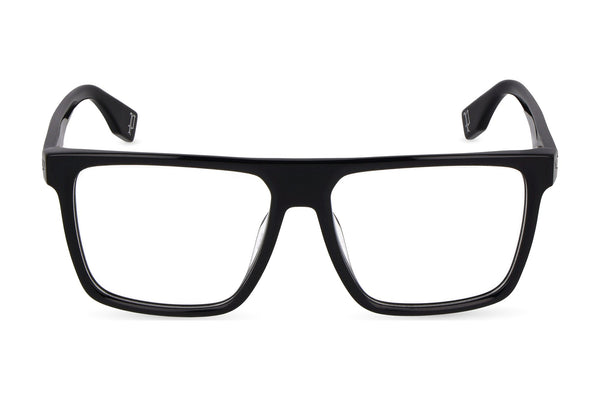 Police VPLU57M Eyeglasses in Shiny Black - front view