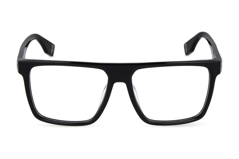 Police VPLU57M Eyeglasses in Shiny Black - front view