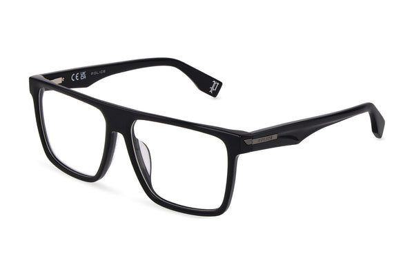 Police VPLU57M Eyeglasses in Shiny Black - 3/4 view