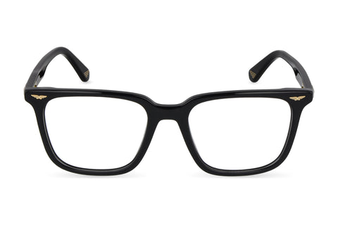 Police VPLU60M Eyeglasses in Shiny Black - front view