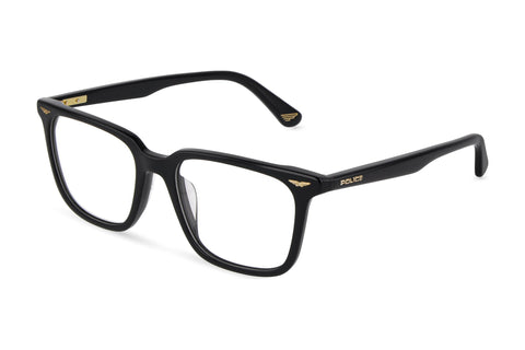 Police VPLU60M Eyeglasses in Shiny Black - 3/4 view